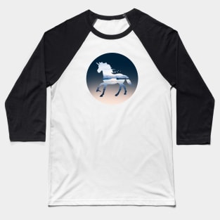 Nokk Frozen Horse Spirit Unicorn Sea Ocean Baseball T-Shirt